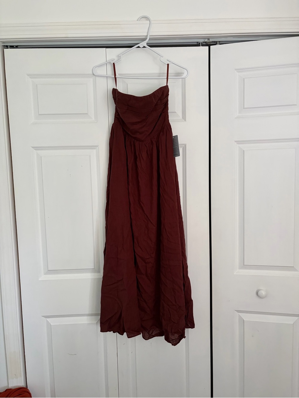 PETAL + PUP kayt strapless dress brown size S NWT - Picture 4 of 10